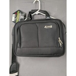 Delsey Helium Breeze Personal Bag Black 12319 BK Travel Laptop Briefcase